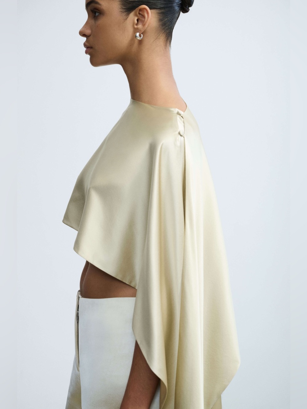NWT SRG BELLE SILK CAPE top - Picture 7 of 14